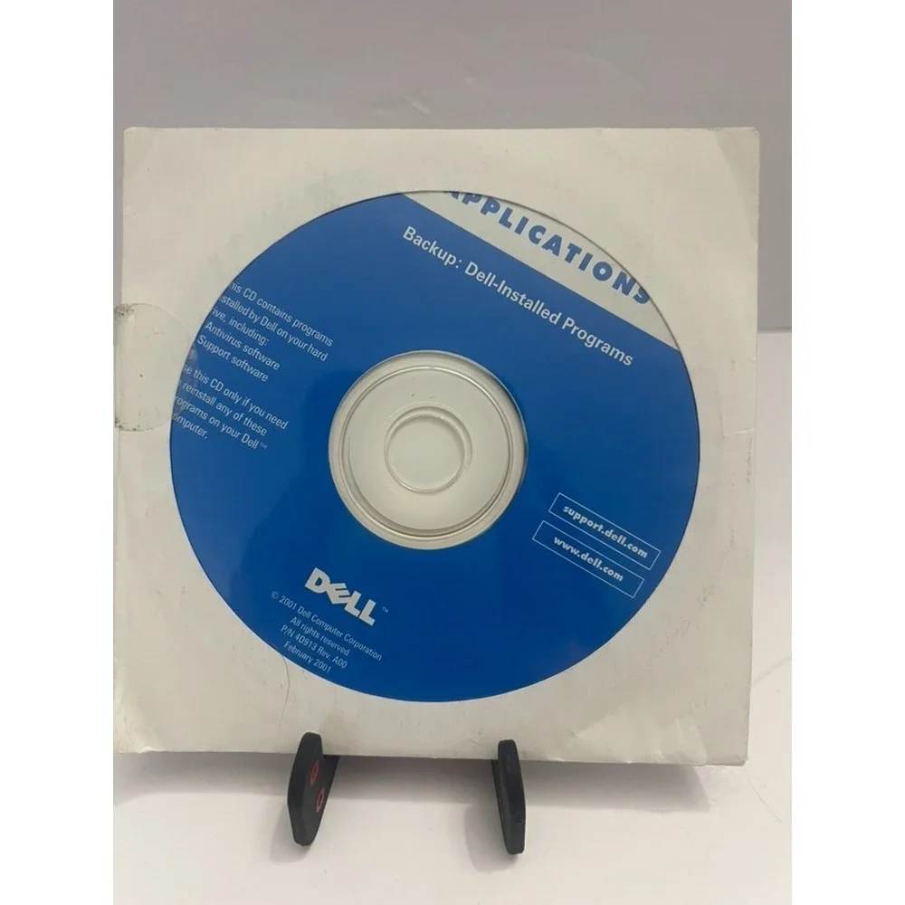 Dell Backup: Dell-Installed Programs Software CD Driver